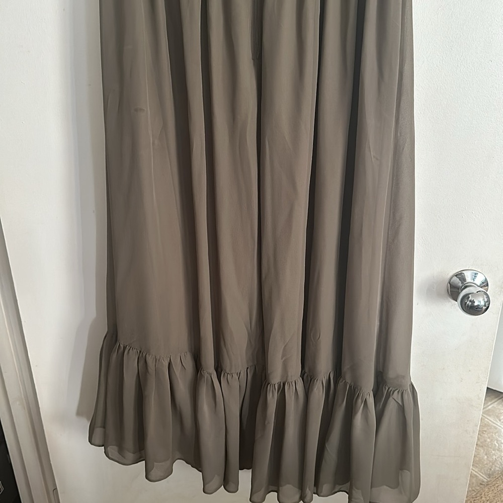 Birdy Grey Michelle Chiffon Dress in Green - Picture 5 of 8